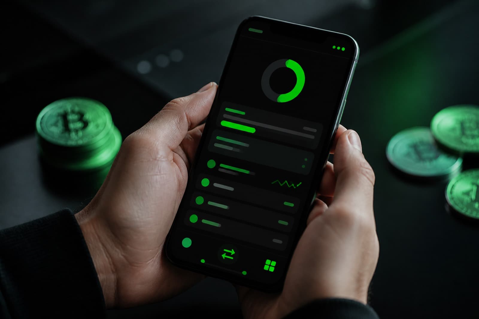 Dépôt crypto et wallet mobile